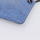 LOUIS VUITTON Epi Denim Neverfull MM Pouch Blue LV Auth 202098A-16