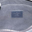 LOUIS VUITTON Epi Denim Neverfull MM Pouch Blue LV Auth 202098A-18