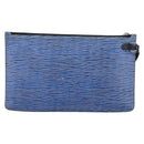 LOUIS VUITTON Epi Denim Neverfull MM Pouch Blue LV Auth 202098A-2