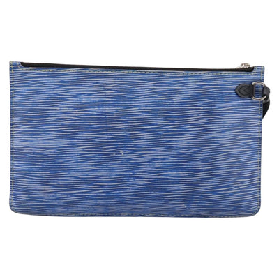 LOUIS VUITTON Epi Denim Neverfull MM Pouch Blue LV Auth 202098A - 0