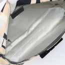 Salvatore Ferragamo Gancini Shoulder Bag Satin Beige Black Auth 202099-11