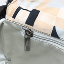 Salvatore Ferragamo Gancini Shoulder Bag Satin Beige Black Auth 202099-23