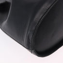 Salvatore Ferragamo Gancini Shoulder Bag Leather Black Gold Tone Auth 202100-10