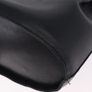 Salvatore Ferragamo Gancini Shoulder Bag Leather Black Gold Tone Auth 202100-13
