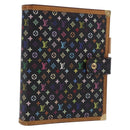 LOUIS VUITTON Monogram Multicolor Agenda GM Cover Black R20893 LV Auth 202101V-1