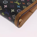 LOUIS VUITTON Monogram Multicolor Agenda GM Cover Black R20893 LV Auth 202101V-14
