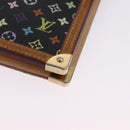 LOUIS VUITTON Monogram Multicolor Agenda GM Cover Black R20893 LV Auth 202101V-15
