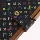 LOUIS VUITTON Monogram Multicolor Agenda GM Cover Black R20893 LV Auth 202101V-18