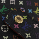 LOUIS VUITTON Monogram Multicolor Agenda GM Cover Black R20893 LV Auth 202101V-19