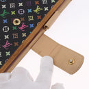 LOUIS VUITTON Monogram Multicolor Agenda GM Cover Black R20893 LV Auth 202101V-20