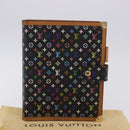 LOUIS VUITTON Monogram Multicolor Agenda GM Cover Black R20893 LV Auth 202101V-12