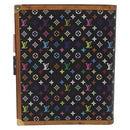 LOUIS VUITTON Monogram Multicolor Agenda GM Cover Black R20893 LV Auth 202101V-3