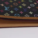 LOUIS VUITTON Monogram Multicolor Agenda GM Cover Black R20893 LV Auth 202101V-8