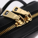 Miu Miu Beau Pouch Leather Black Gold Auth 202103M-9