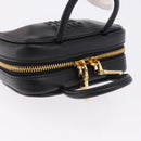 Miu Miu Beau Pouch Leather Black Gold Auth 202103M-6