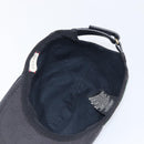 GUCCI GG Canvas Web Sherry Line Cap Black Gold Tone 200035 Auth 202104A-10