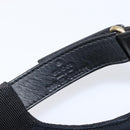 GUCCI GG Canvas Web Sherry Line Cap Black Gold Tone 200035 Auth 202104A-16