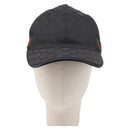 GUCCI GG Canvas Web Sherry Line Cap Black Gold Tone 200035 Auth 202104A-2