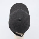 GUCCI GG Canvas Web Sherry Line Cap Black Gold Tone 200035 Auth 202104A-7