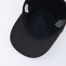 GUCCI GG Canvas Web Sherry Line Cap Black Gold Tone 200035 Auth 202104A-9