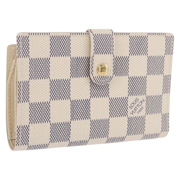 LOUIS VUITTON Damier Azur Portefeuille Viennois Wallet N61676 LV Auth 202105V