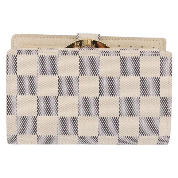 LOUIS VUITTON Damier Azur Portefeuille Viennois Wallet N61676 LV Auth 202105V