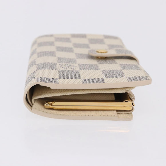 LOUIS VUITTON Damier Azur Portefeuille Viennois Wallet N61676 LV Auth 202105V