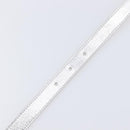 LOUIS VUITTON Ceinture Narrow Belt Leather 80/32 Silver LV Auth 202107-8
