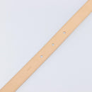 LOUIS VUITTON Ceinture Narrow Belt Leather 80/32 Silver LV Auth 202107-9