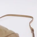 Miu Miu Vitellolux Hand Bag Leather 2way Beige Gold Tone Auth 202110V-15