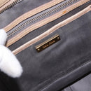 Miu Miu Vitellolux Hand Bag Leather 2way Beige Gold Tone Auth 202110V-21