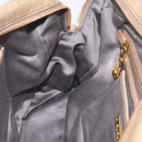 Miu Miu Vitellolux Hand Bag Leather 2way Beige Gold Tone Auth 202110V-23