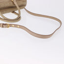Miu Miu Vitellolux Hand Bag Leather 2way Beige Gold Tone Auth 202110V-8