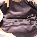 Miu Miu Vitellolux Matelasse Hand Bag Leather 2way Brown Gold Tone Auth 202111V-11