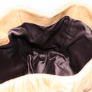 Miu Miu Vitellolux Matelasse Hand Bag Leather 2way Brown Gold Tone Auth 202111V-20