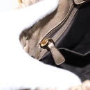 Miu Miu Vitellolux Hand Bag Leather 2way Beige Gold Tone Auth 202112A-21