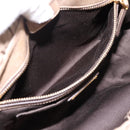 Miu Miu Vitellolux Hand Bag Leather 2way Beige Gold Tone Auth 202112A-22