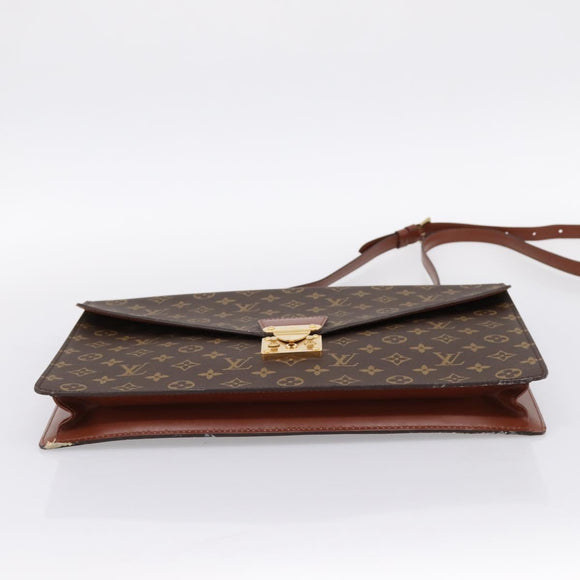 LOUIS VUITTON Monogram Porte Documents Bandouliere Bag M53338 LV Auth 202113A