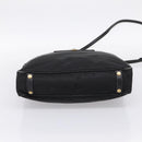 PRADA Hand Bag Nylon 2way Black Gold Tone Auth 202114-5