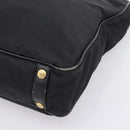 PRADA Hand Bag Nylon 2way Black Gold Tone Auth 202114-10