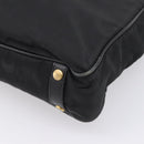 PRADA Hand Bag Nylon 2way Black Gold Tone Auth 202114-16