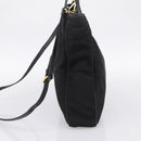 PRADA Hand Bag Nylon 2way Black Gold Tone Auth 202114-4