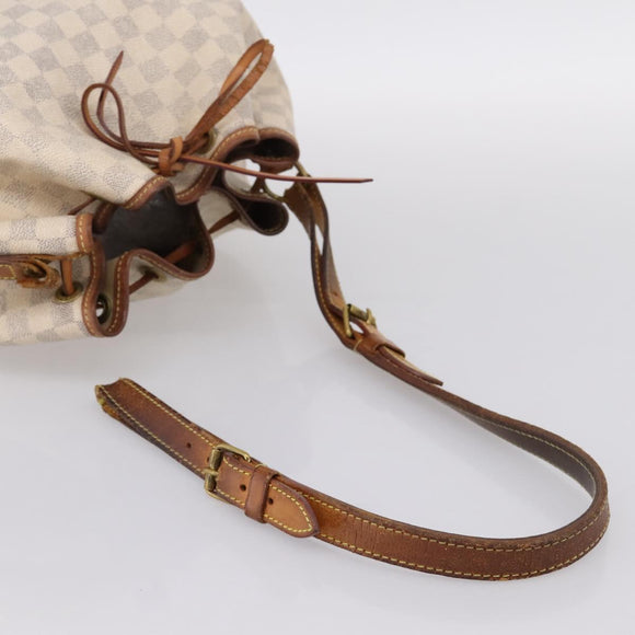 LOUIS VUITTON Damier Azur Noe Shoulder Bag N42222 LV Auth 202115