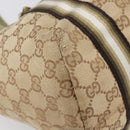 GUCCI GG Canvas Tote Bag Beige Gold Tone 137396 Auth 202117-11