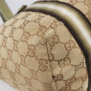 GUCCI GG Canvas Tote Bag Beige Gold Tone 137396 Auth 202117-13
