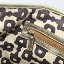 GUCCI GG Canvas Tote Bag Beige Gold Tone 137396 Auth 202117-19