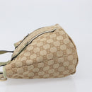 GUCCI GG Canvas Tote Bag Beige Gold Tone 137396 Auth 202117-5