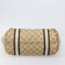 GUCCI GG Canvas Tote Bag Beige Gold Tone 137396 Auth 202117-9