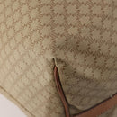 CELINE Macadam Boston Bag PVC Leather Beige Gold Tone Auth 202118-16
