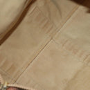 CELINE Macadam Boston Bag PVC Leather Beige Gold Tone Auth 202118-11